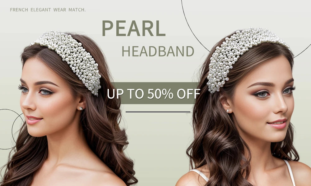 HNYYX Shiny Rhinestone Wide Mesh Baroque Hair Accessories Fashionable Hair Piece Wedding Party Headwear for Women A66