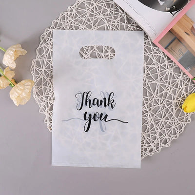 100PCS Thank You Gift Bags Candy Cookie Packaging Bag for Wedding Birthday Party Small Business Candy Pastry Store Packaging