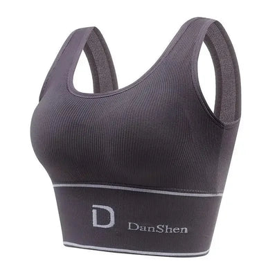 Sports Vest Women Gather Without Steel Ring Shockproof Underwear, Tube Top, Outer Wear, All-match U-shaped Beautiful Back, Big - The world bestselling 
