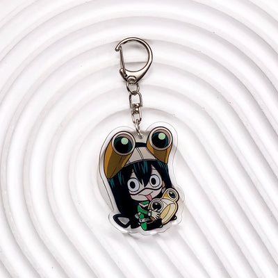 Anime Characters My Hero Academia Acrylic Car Keychain Accessories Trendy Bag Charm Backpack Pendant Keyring Gifts For Friends