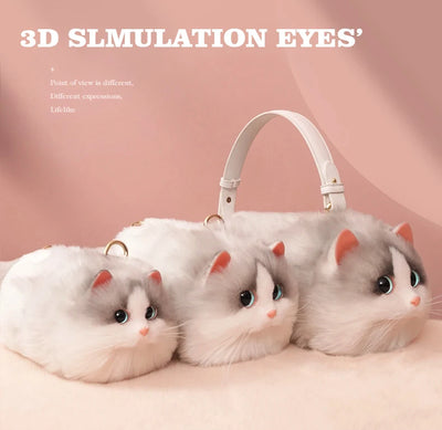 Handmade Cat Doll Bag Girl To Girl Birthday Gift Go Heart Niche Senior Practical Cat Bag A Variety of Ways To Use Cute Cat Bag