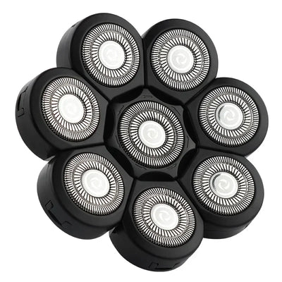 Universa 7 Heads Shaver Replacement Head for Head Shaver, and many Brands 8 & 6 & 5 Blades 9D Replacement Shaver