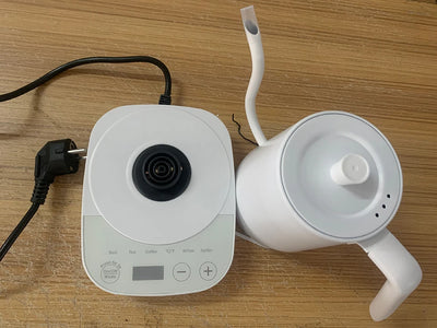 Electric Kettle 800ml Gooseneck Hand Brew Coffee Pot Thermo Pot 304 Stainless Steel Teapot Smart Temperature-Control Water Jug