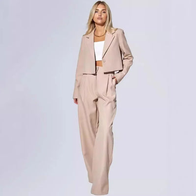 Women's Clothing 2025 Autumn New Fashion Casual Short Small Suit Slim Fit Trousers Women's Suit Костюм Женский Летний - The world bestselling 