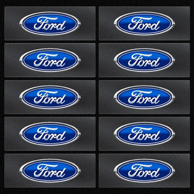 Car Logo Door Handle Sticker Auto One-click Start Button Decal For Ford Kuga Focus Fiesta Ecosport Mondeo Fusion Transit Pendant