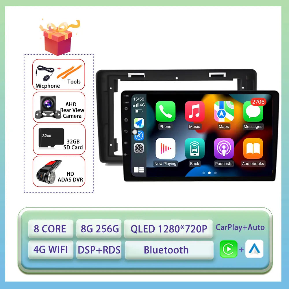 Android Auto Carplay For Citroen C2 C3 2001 2003 - 2010 Car Radio Multimedia Video Player WiFi GPS Navigation DSP Stereo