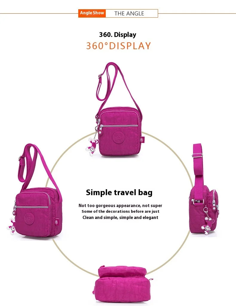 TEGAOTE High Quality Waterproof Men Women Shoulder Messenger Bag Cross Body Phone Purse Lightweight Blue Black Red Purple