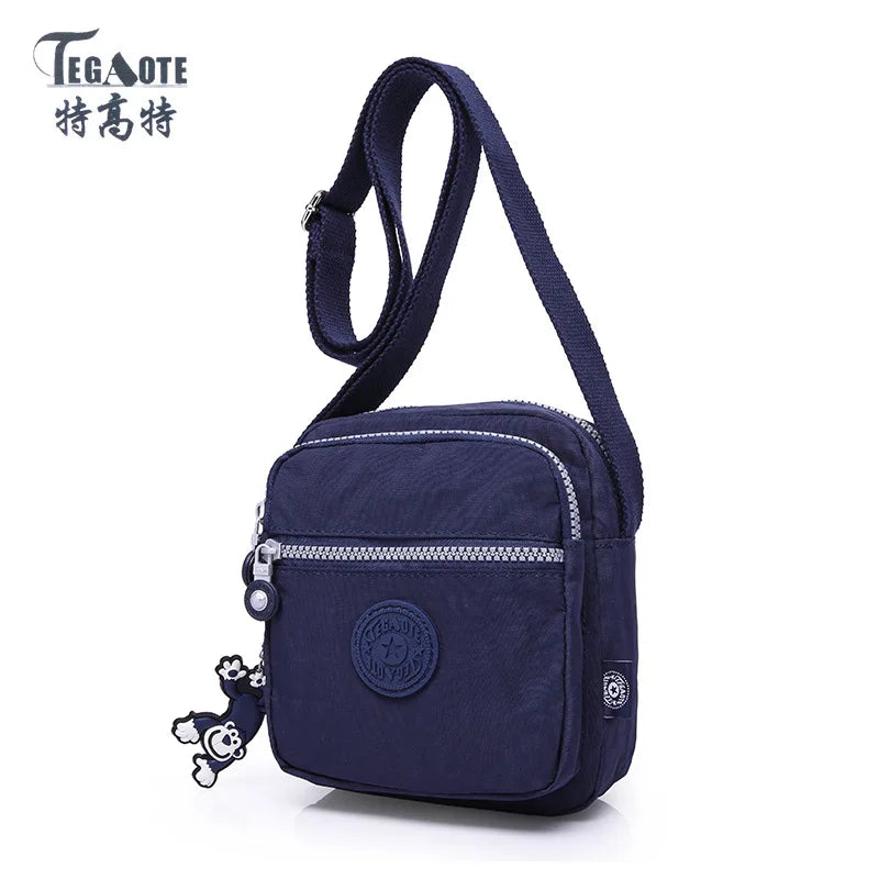 TEGAOTE High Quality Waterproof Men Women Shoulder Messenger Bag Cross Body Phone Purse Lightweight Blue Black Red Purple
