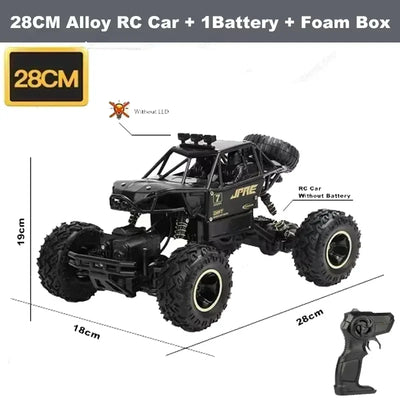 New 4WD RC Car 1:12 Off Road 4x4 Remote Control Cars Radio Buggy Truck Racing Drift with Led Lights Toys Gift for Children Adult