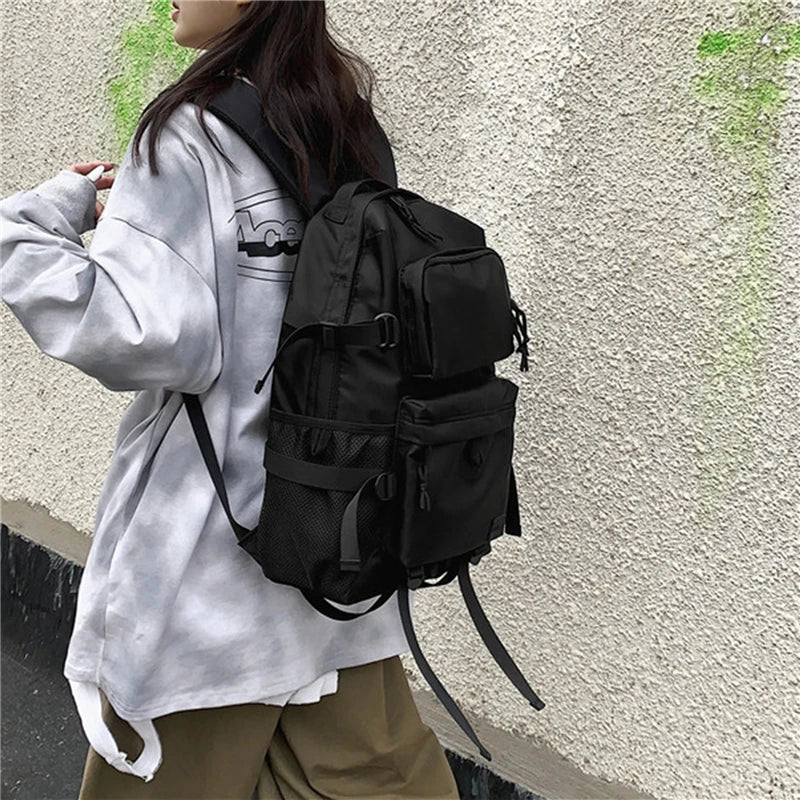 New Backpack Black Anti Theft Splashproof Fashion Bag For Teens Travel  Multifunctional Men Knapsack Outdoor Teenage Mochila