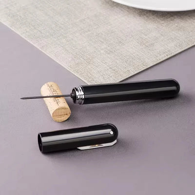 Portable Handheld 2-in-1 Air Pressure Wine Opener with Air Pump And Cork Remover Foil Cutter Compact Desktop Cicerone for Party