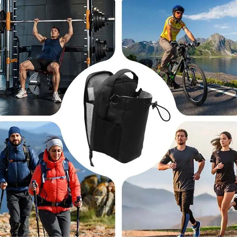Magnetic Water Bottle Bag Gym-Specific Water Cup Holder Gym Bag with Strong Magnet for Travel Work Outdoor Sports and Activities