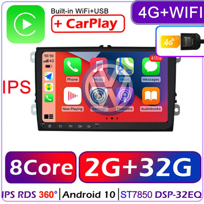 Car Android For VW Volkswagen Golf Polo Tiguan Passat b6 SEAT leon Skoda yeti Octavia Multimedia player 2 Din Car Radio CarPlay