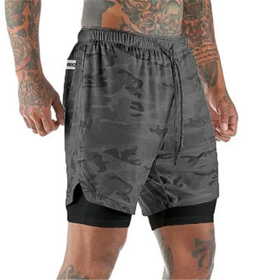 Men Sport Shorts  Sportswear Double-deck Running Shorts 2 In 1 Beach Bottoms Summer Gym Fitness Training Jogging Short Pants Men - The world bestselling 