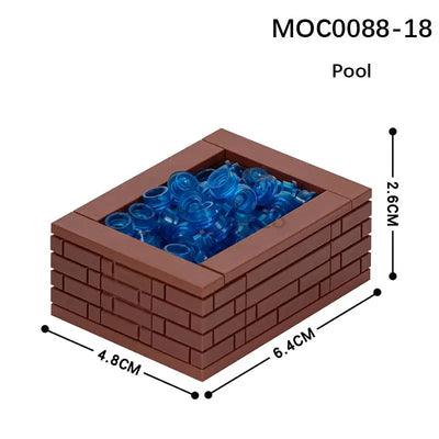 MOOXI City farm MOC Parts Figures Building Blocks Set Plant Tree Leaf Flower Grass Garden Model Friends Bricks Toys For Children