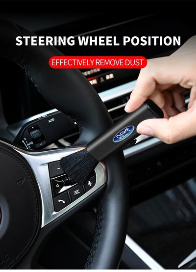 Car Telescopic Plastic Handle Wool Small Brush For Ford Focus mk2 mk3 Fiesta mk7 Ranger Mondeo mk4 S-MAX Kuga Mustang Auto Goods