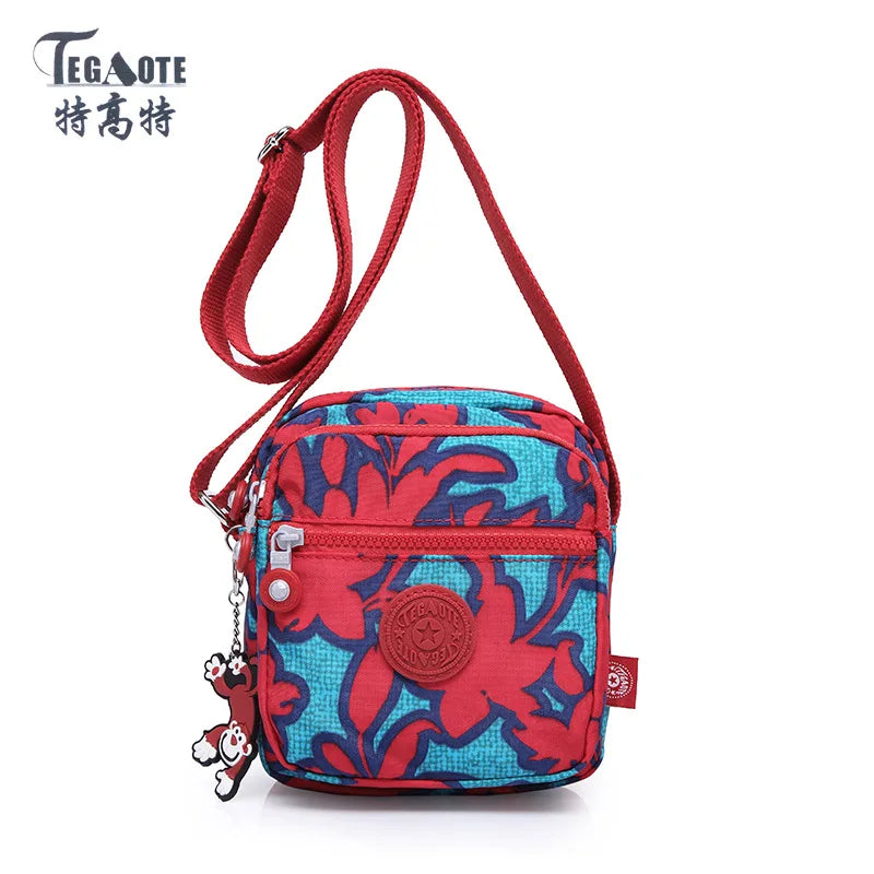 TEGAOTE High Quality Waterproof Men Women Shoulder Messenger Bag Cross Body Phone Purse Lightweight Blue Black Red Purple