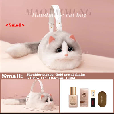 Handmade Cat Doll Bag Girl To Girl Birthday Gift Go Heart Niche Senior Practical Cat Bag A Variety of Ways To Use Cute Cat Bag