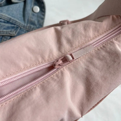 Women Girls Crossbody Shoulder Bags Fashionable Solid Color Nylon Bags Tote Bag Outdoor Travel Ultra-large Capacity Bags