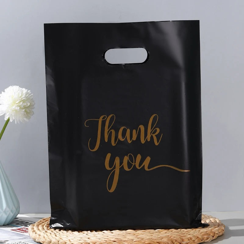 100PCS Thank You Gift Bags Candy Cookie Packaging Bag for Wedding Birthday Party Small Business Candy Pastry Store Packaging