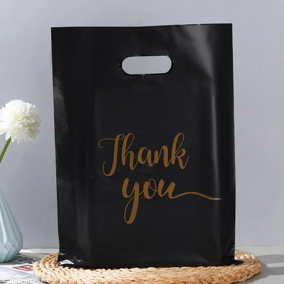 100PCS Thank You Gift Bags Candy Cookie Packaging Bag for Wedding Birthday Party Small Business Candy Pastry Store Packaging