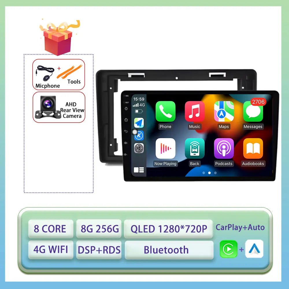 Android Auto Carplay For Citroen C2 C3 2001 2003 - 2010 Car Radio Multimedia Video Player WiFi GPS Navigation DSP Stereo