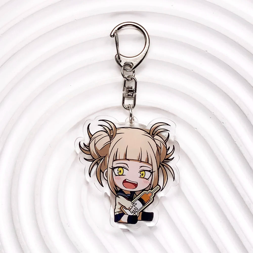 Anime Characters My Hero Academia Acrylic Car Keychain Accessories Trendy Bag Charm Backpack Pendant Keyring Gifts For Friends