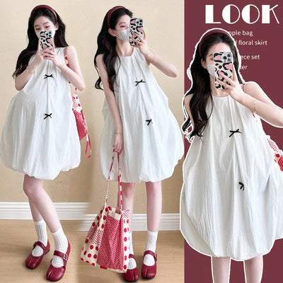 Pregnant Women's Clothing 2025 Summer New Loose and Fashionable Temperament Age Reducing Dress - The world bestselling 