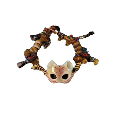 Exaggerated Bohemian Weave Rope Bracelet Mask Wax Rope Ethnic Style Bracelet Vintage Europe American Style Retro Hand Ring Women