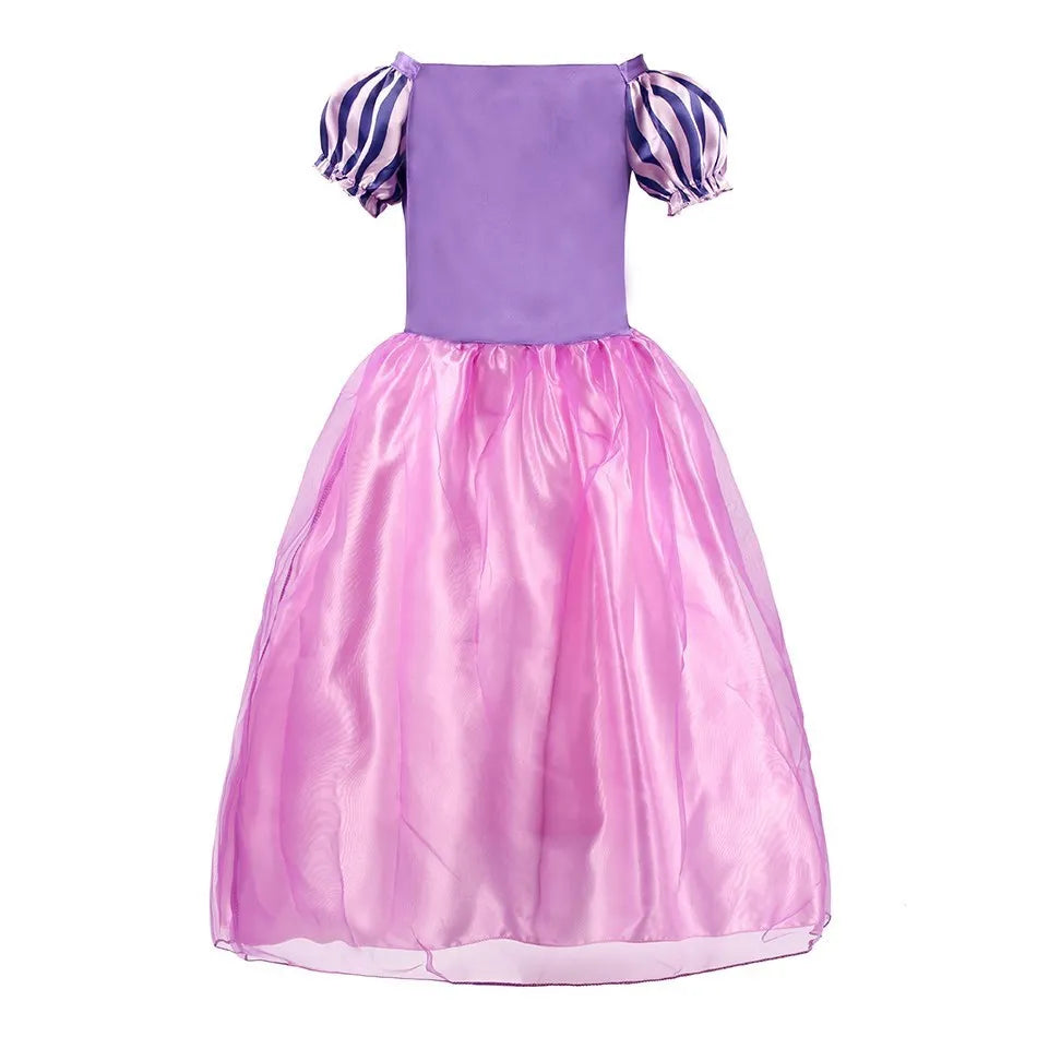 Rapunzel Dress for Girls Cinderella Belle Dress Up Fantasy Children Birthday Party Princess Costume Kids Halloween Clothes - The world bestselling 