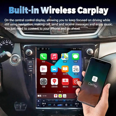 DSP Carplay Vertical Screen For Nissan X-Trail Xtrail X Trail T32 Qashqai J11 2012 - 2025 Navi 12.1" Android 15 Car Radio Stereo