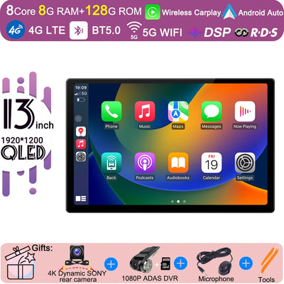 13.3 Inch Android 15 For Seat Leon 3 MK3 2012-2020  Car Radio 5G wifi Stereo Multimedia Player GPS Navigation 1920*1200