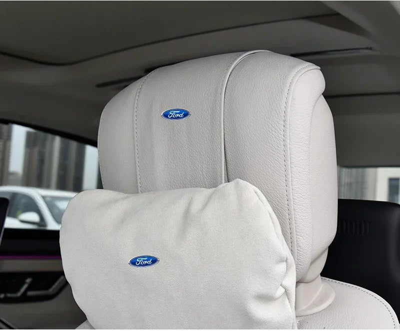 Car Logo Door Handle Sticker Auto One-click Start Button Decal For Ford Kuga Focus Fiesta Ecosport Mondeo Fusion Transit Pendant