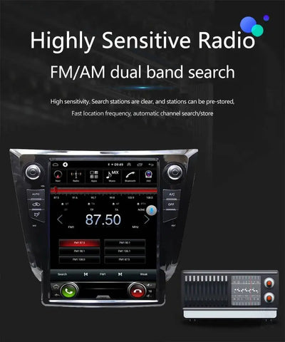 DSP Carplay Vertical Screen For Nissan X-Trail Xtrail X Trail T32 Qashqai J11 2012 - 2025 Navi 12.1" Android 15 Car Radio Stereo