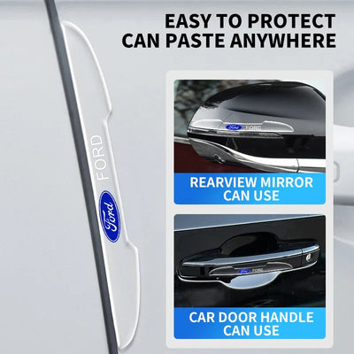 Invisible car Door Handle Shake Scratches Protective For Ford Fiesta Ranger Focus Kuga Mustang S-MAX Transit Mondeo Fusion Esco
