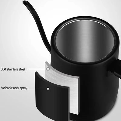 Electric Kettle 800ml Gooseneck Hand Brew Coffee Pot Thermo Pot 304 Stainless Steel Teapot Smart Temperature-Control Water Jug