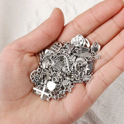 100/500pcs Tibetan Silver Mixed Pendant Animals Charms Beads for Jewelry Making Bracelet Earrings Necklace DIY Craft Art Charms