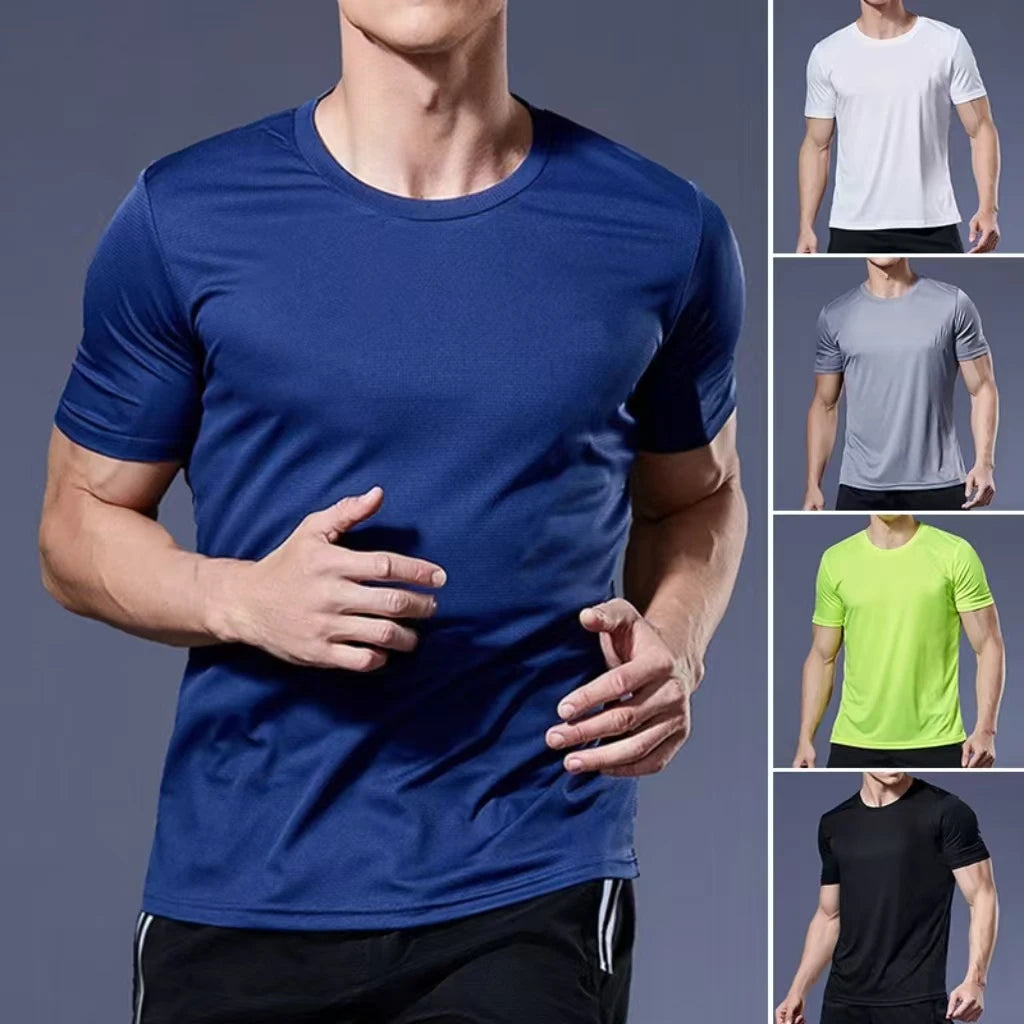 Running Shirts Soccer Shirts Men's Jersey Sportswear Mens Jogging T-Shirts Quick Dry Compression Sport T-Shirt Fitness Gym - The world bestselling 