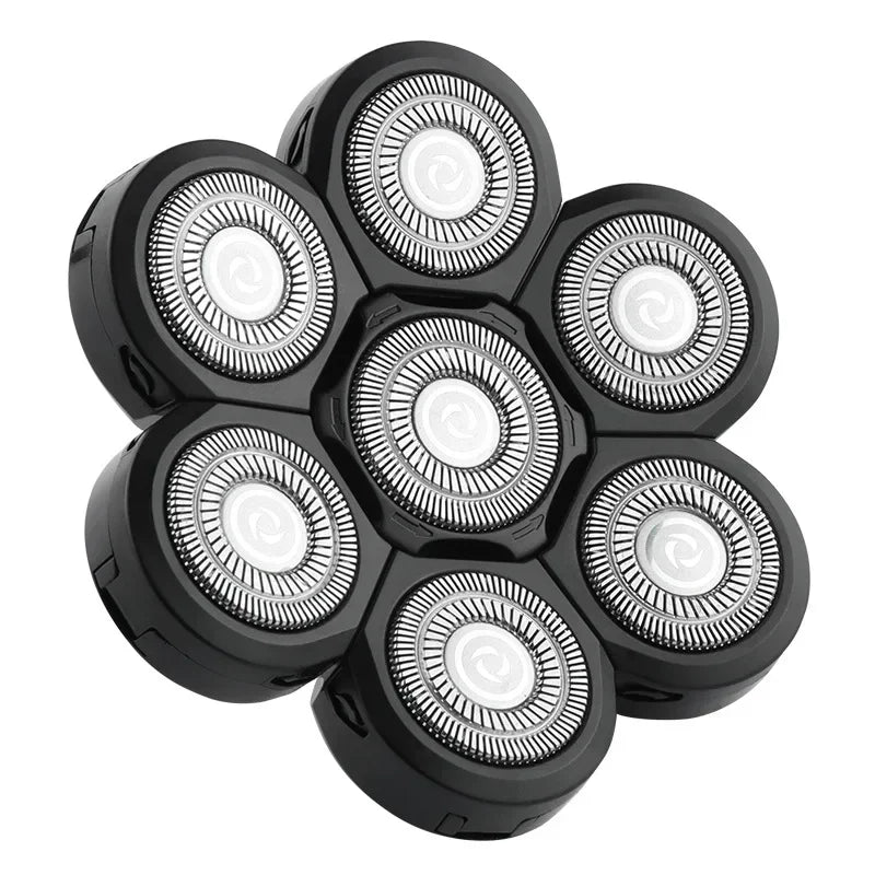 Universa 7 Heads Shaver Replacement Head for Head Shaver, and many Brands 8 & 6 & 5 Blades 9D Replacement Shaver