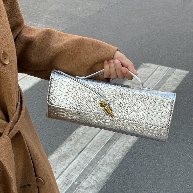 Large Capacity Women's Handbag Fashion Crocodile Pattern Square Bag Lady Purse Shoulder Messenger Bag Female Casual Tote Bag