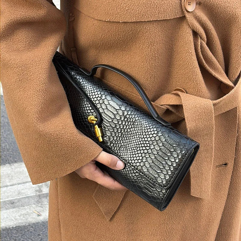 Large Capacity Women's Handbag Fashion Crocodile Pattern Square Bag Lady Purse Shoulder Messenger Bag Female Casual Tote Bag