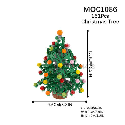 MOOXI City farm MOC Parts Figures Building Blocks Set Plant Tree Leaf Flower Grass Garden Model Friends Bricks Toys For Children