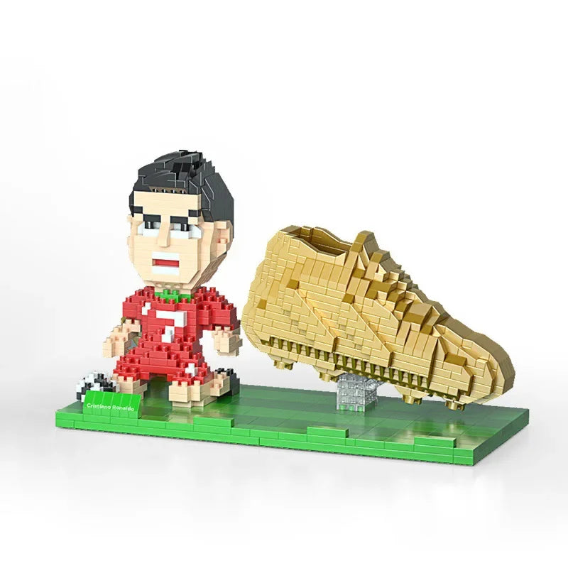2022 Football Player Model Mini Size Building Blocks Creative DIY Pen Holder Mobile Phone Holder Bricks Toys For Children Gifts