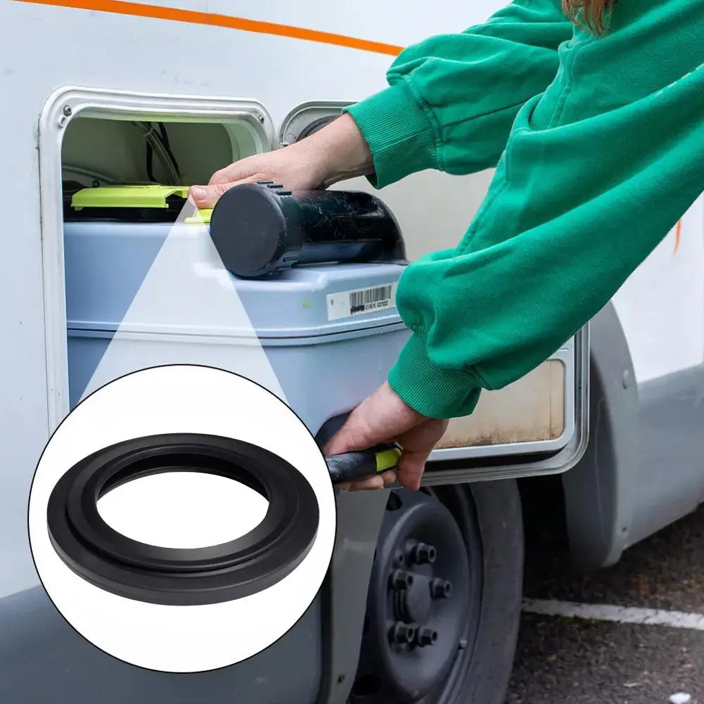 2Pcs For Thetford Cassette Toilet Rubber Seal Compatible with Models RV Sewage System Gasket Leak Proof Odor RV Accessories