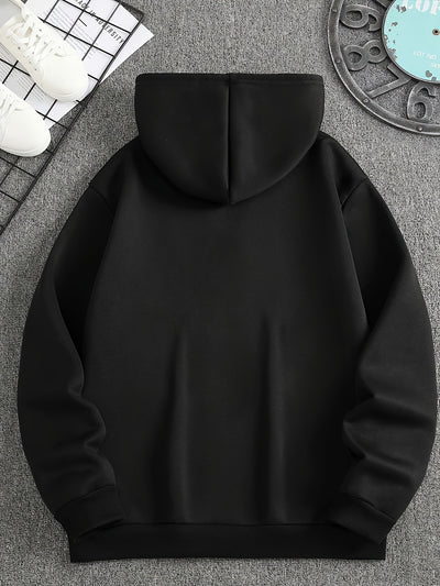 Men'S Weekend Mood Activated Hoodie - 250G Polyester Sporty Geometric Print Sweatshirt, Regular Fit Long Sleeve Pullover for Fall, Ideal Gift for Boyfriend or Dad, Sweater Hoodie, Casual Wear, Sporty Design, Comfortable Wear, - The world bestselling 